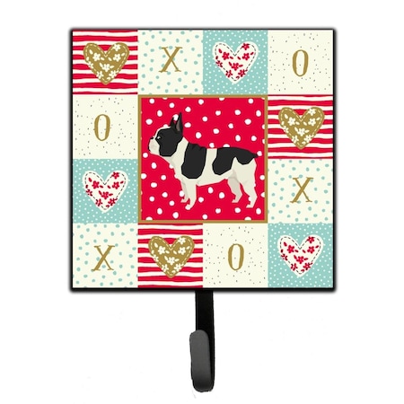 Carolines Treasures 4.25 x 1 x 7 in. French Bulldog Love Leash or Key Holder CK5929SH4